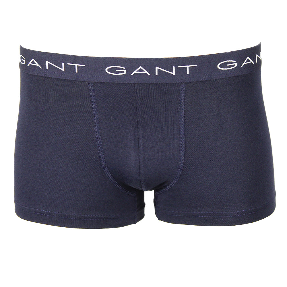 Gant navy boxer trunks with white branding