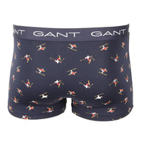 Gant navy skiers boxer trunk back view