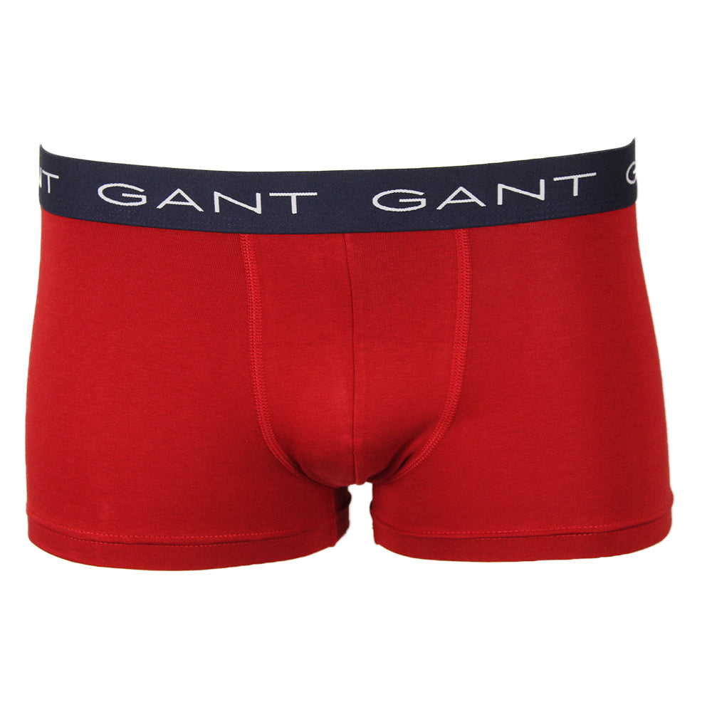 Gant red boxer trunk with navy waistband