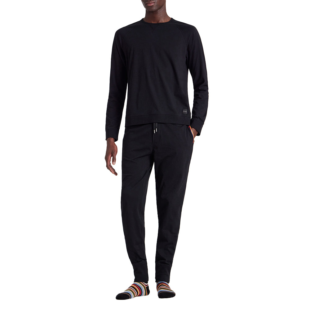 Paul Smith-Cotton Jersey Lounge Pants, Black-UNDERU