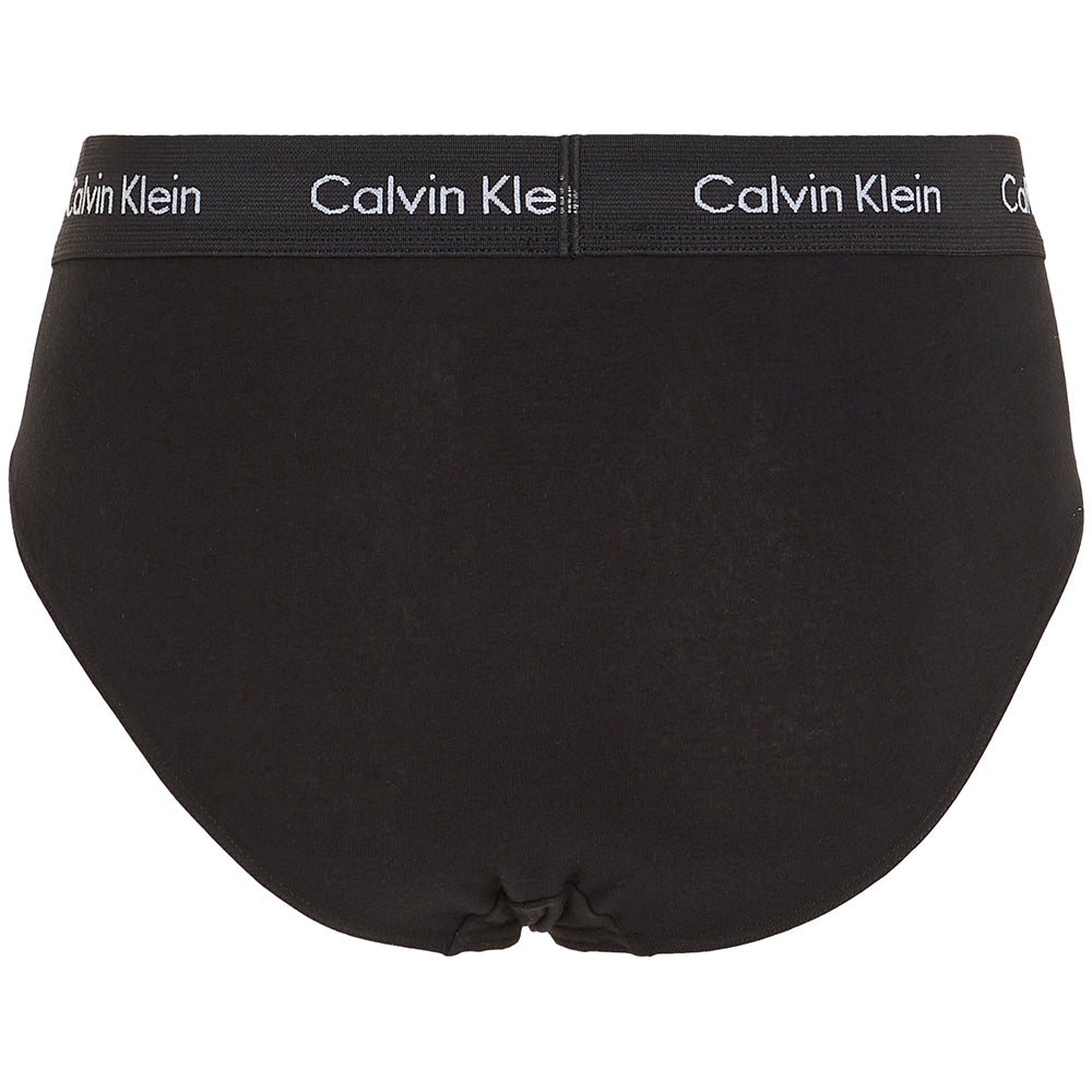 Calvin Klein-Cotton Stretch 3-Pack Briefs, Black-UNDERU