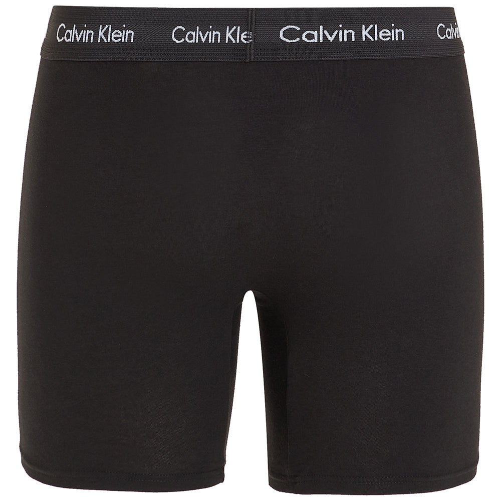 Calvin Klein-3-Pack Cotton Stretch Boxer Briefs, Black-UNDERU