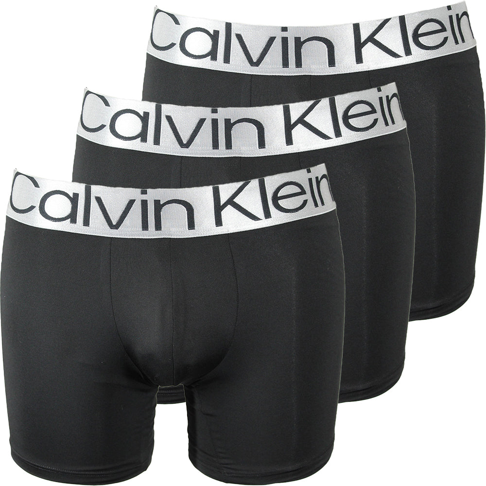 3 Pack Steel Micro Boxer Briefs Black