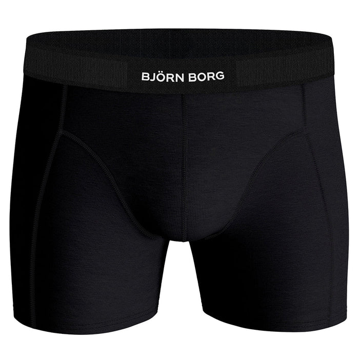 Bjorn Borg-3-Pack Premium Cotton Boxer Briefs, Black-UNDERU