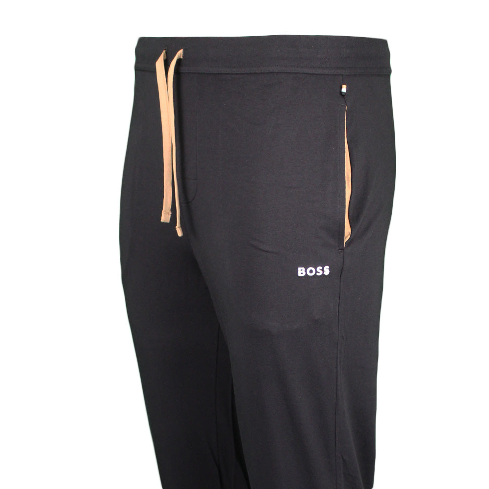 Boss black lounge pants, side detail