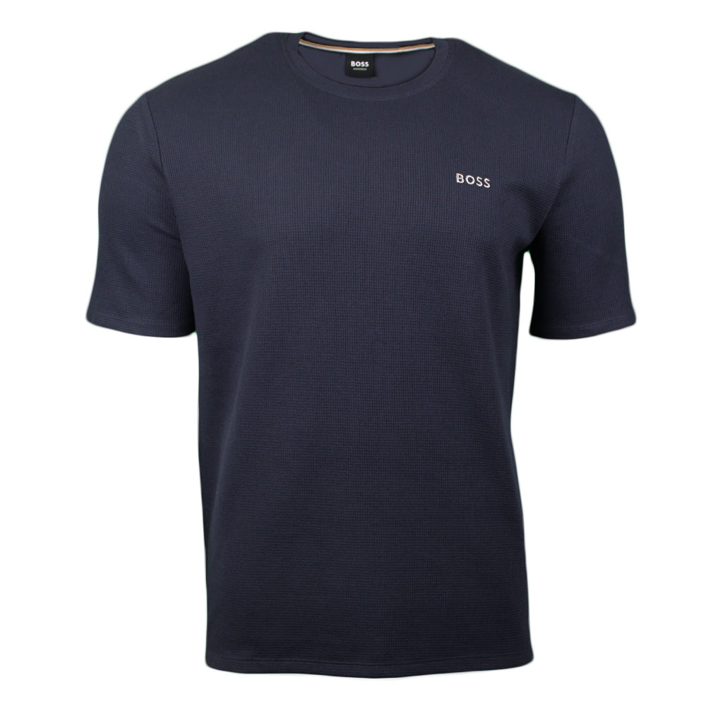 Boss waffle t-shirt blue