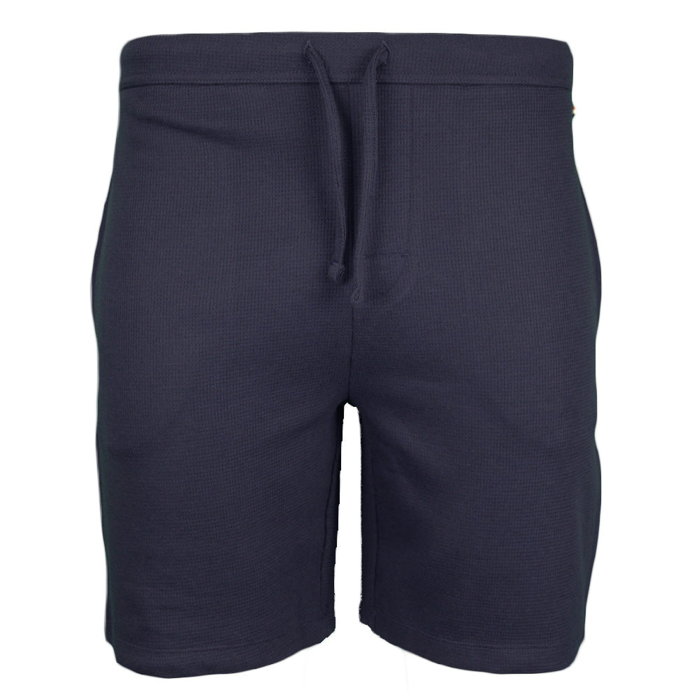 Boss navy blue waffle lounge shorts