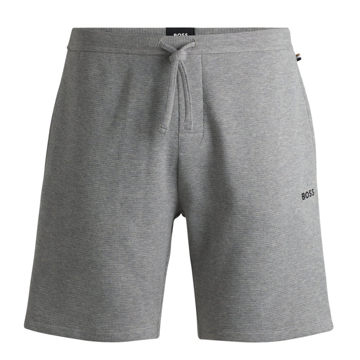 BOSS mens grey waffle shorts