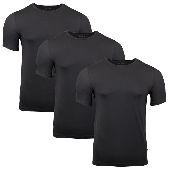 BOSS 3 pack of black bamboo t-shirts