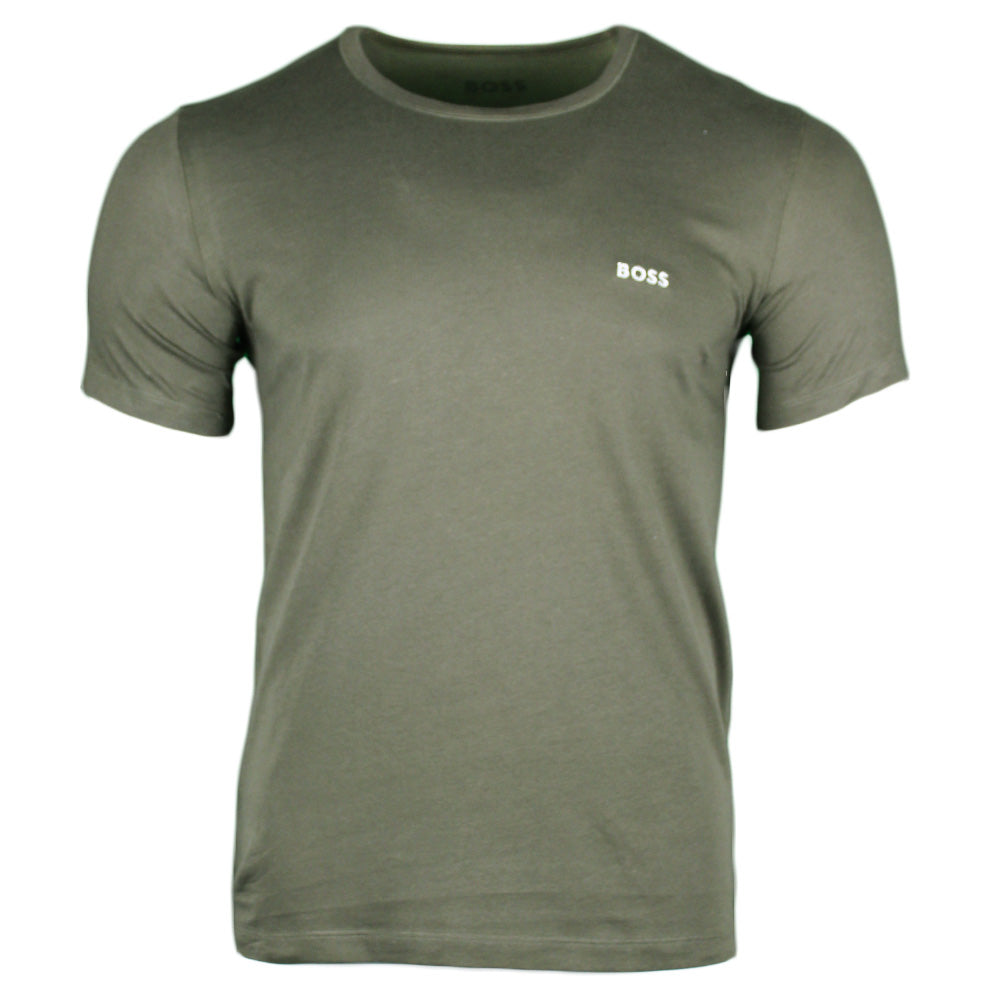 Khaki Boss short sleeve crew neck t-shirt