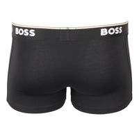 Boss boxer trunk black, back view. 