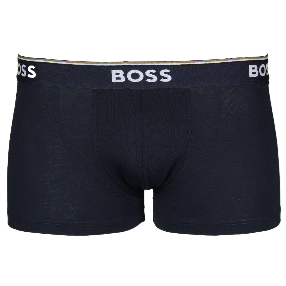 Navy Boss power boxer trunks