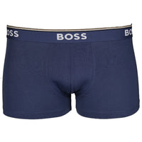 Blue Boss power boxer trunks