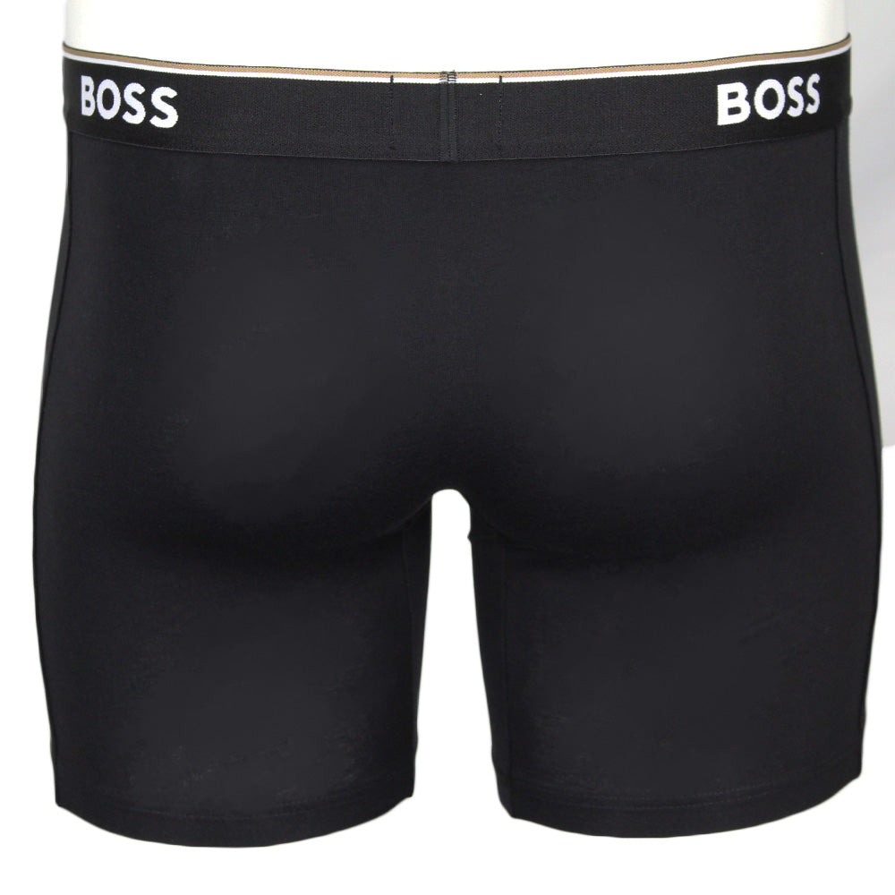 Boss boxer brief, long leg, black 