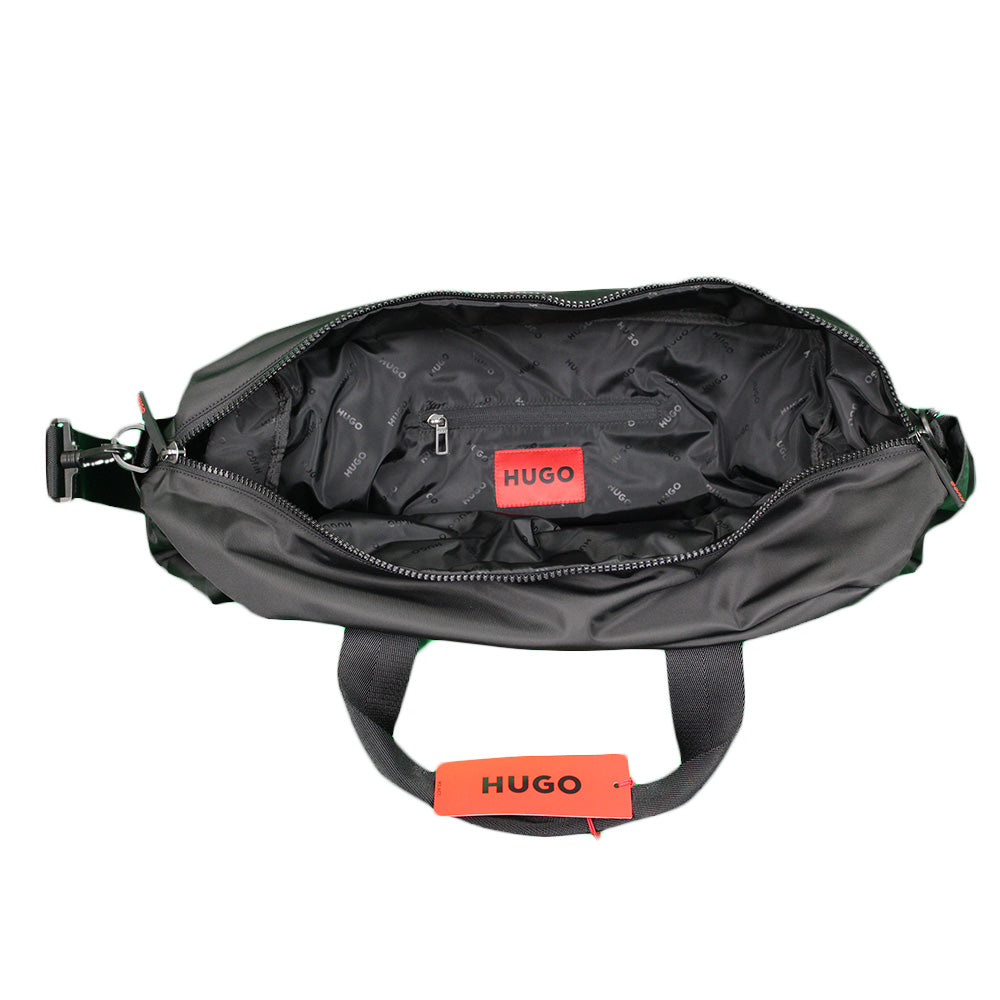 Red Logo Holdall, in Black