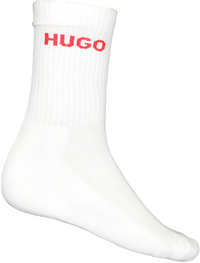 Hugo sports sock white with red branding