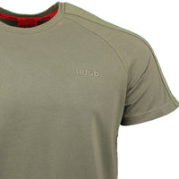 Hugo Khaki green t-shirt, chest logo