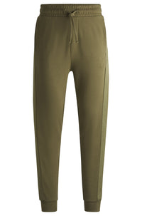 Open green hugo joggers from organic cooton