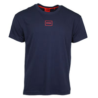 Navy blue crewneck t-shirt from Hugo Boss