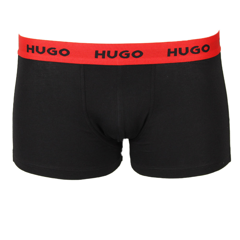 3-Pack Boxer Trunks, Black/Blue