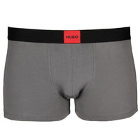 Grey Hugo patch logo boxer trunk