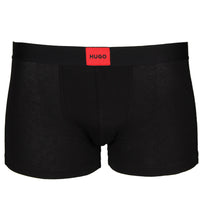 Black Hugo patch logo boxer trunk