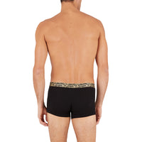 Emporio Armani-2-Pack Stretch Cotton Boxer Trunks, Black/Gold-UNDERU