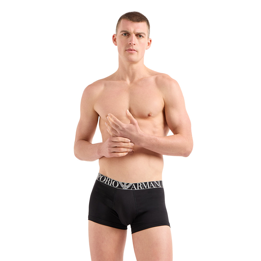 emporio-armani-black-boxer-trunks-model-front