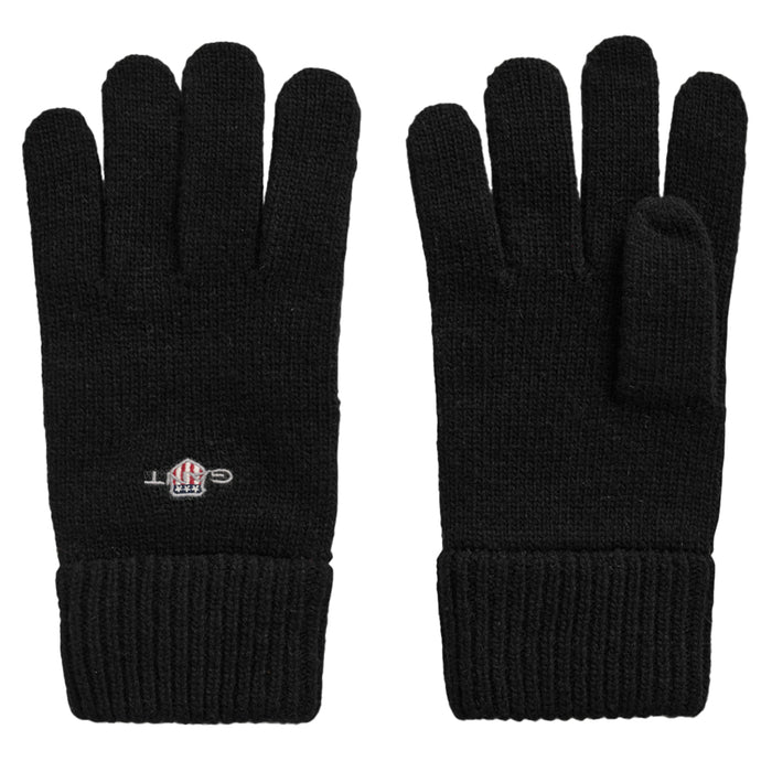 gant-mens-black-wool-gloves