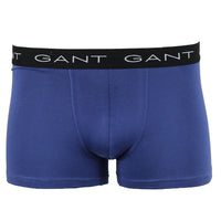 Gant boxer trunk in blue with black waistband part of 3 pack product code 26222