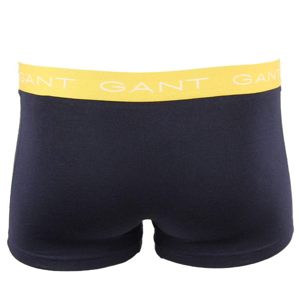 Back view of Gant navy boxer trunk part of 3 pack code 26224