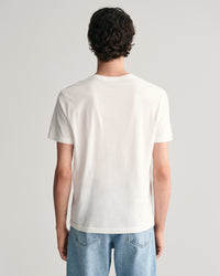 GANT men's white reg shield tshirt 