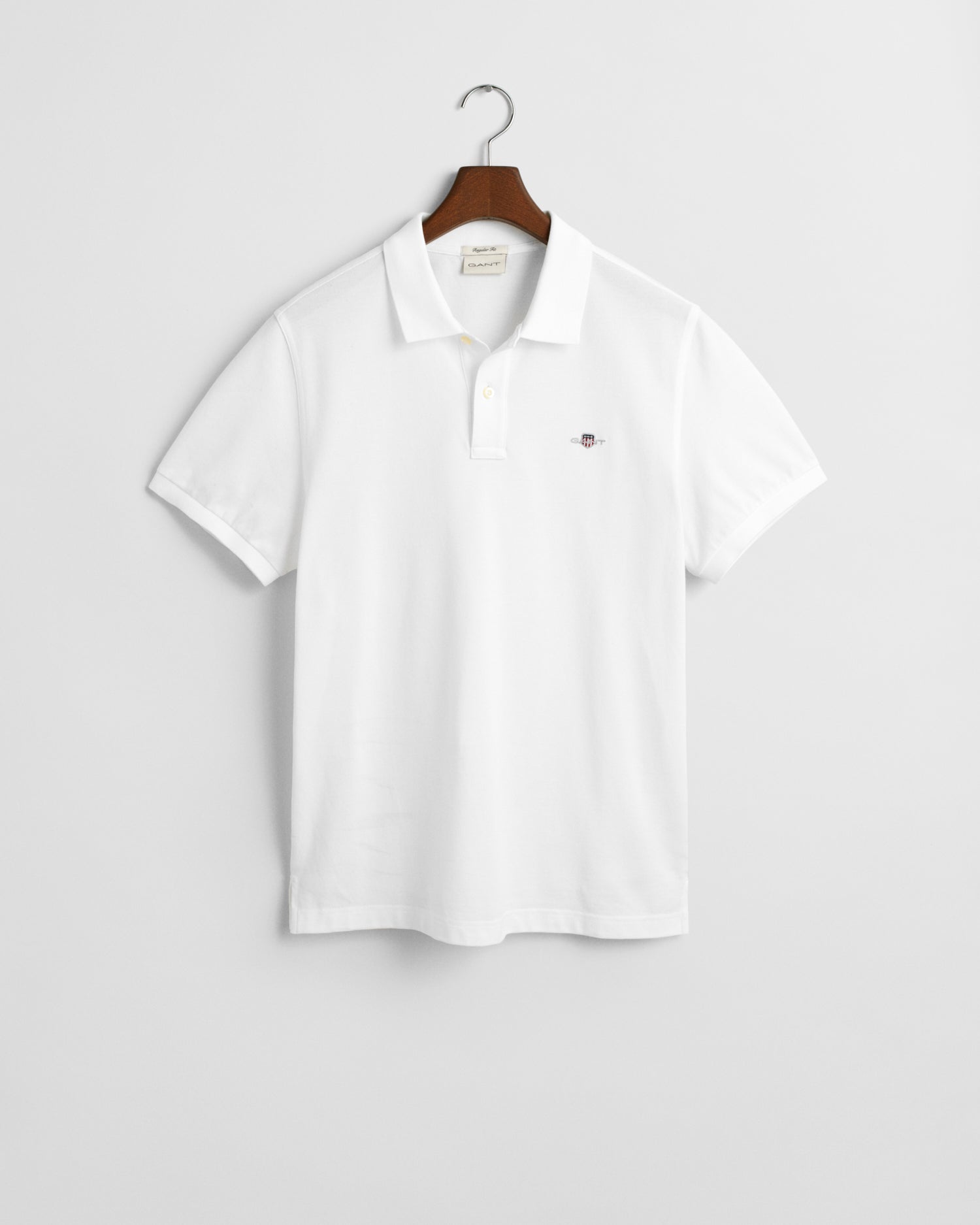 Gant mens white shield polo shirt