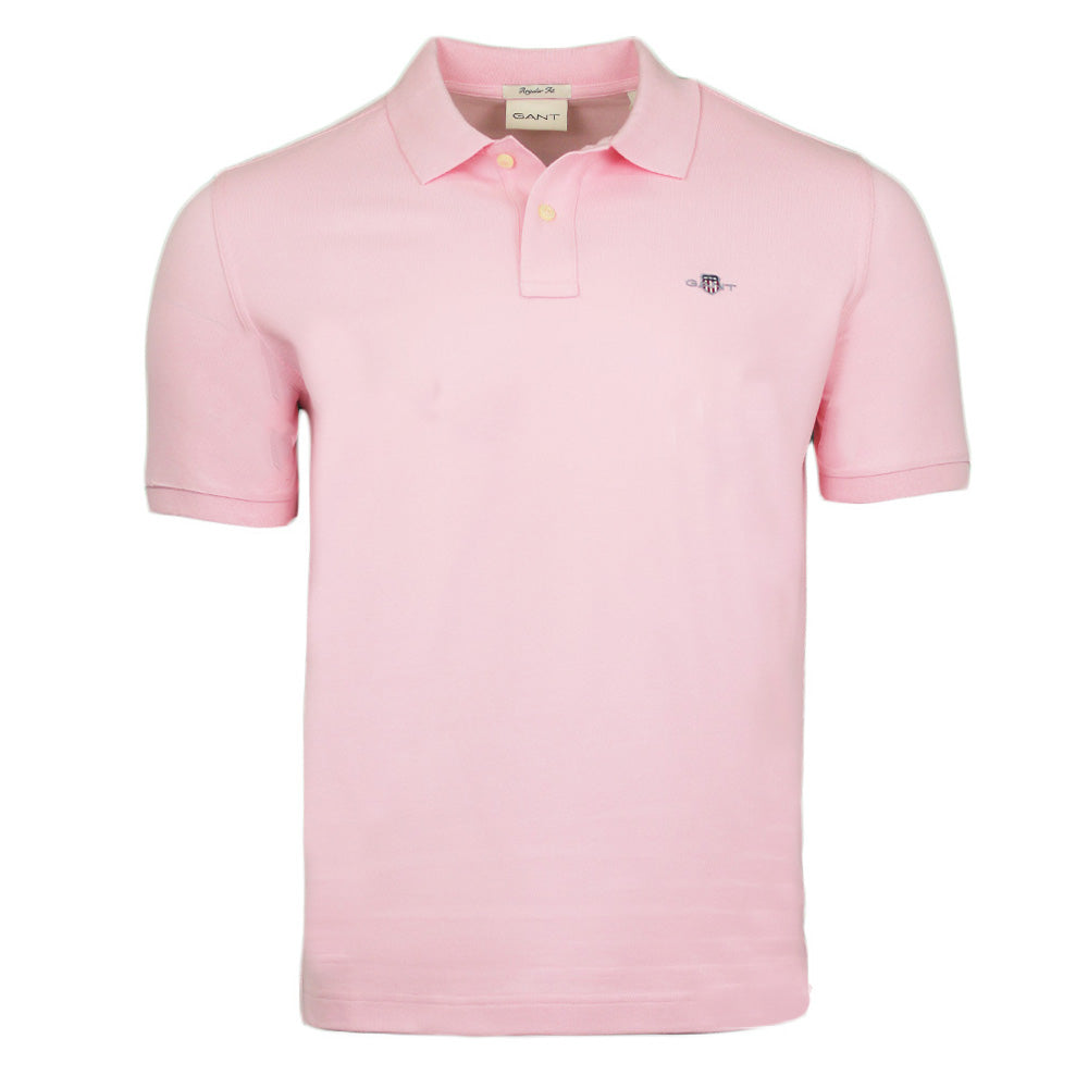 Regular Shield Pique Polo Shirt, California Pink