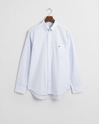 Gant mens classic poplin shirt in light blue