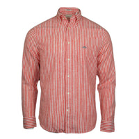 Gant cotton shirt faded, red with white stripes