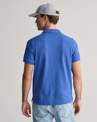 GANT mens shield polo in  rich blue