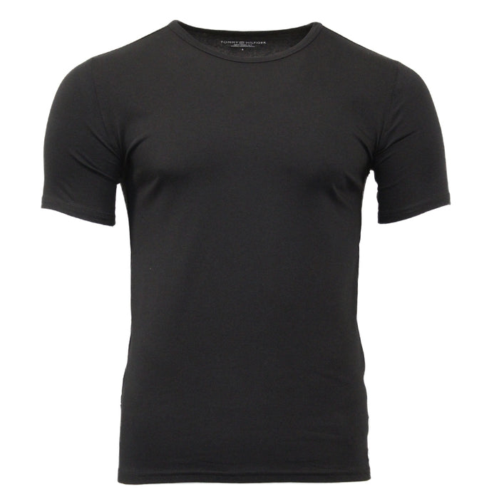 Tommy Hilfiger black t-shirt, round neck, front view