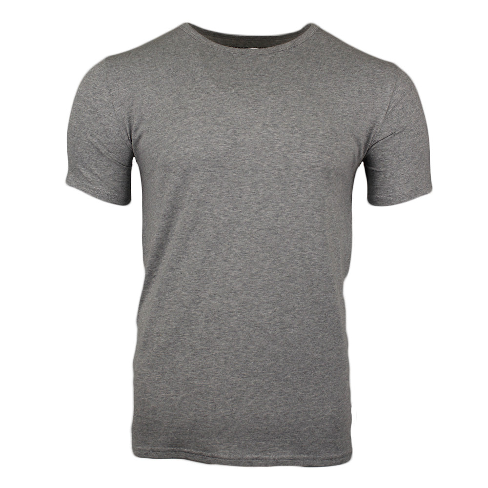 3-Pack Premium Essentials Stretch T-Shirts, Black/White/Grey Heather