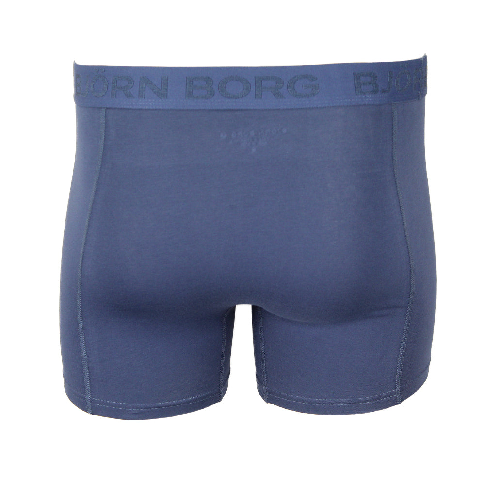 Bjorn Borg boxer trunk in blue, back view