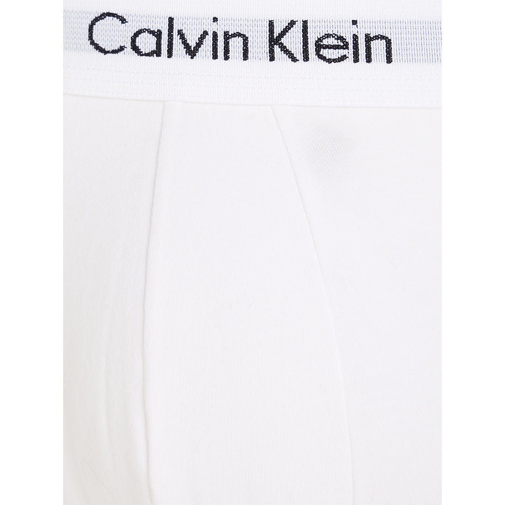 3-Pack Low-Rise Cotton Stretch Boxer Trunks, White-Calvin Klein-UNDERU