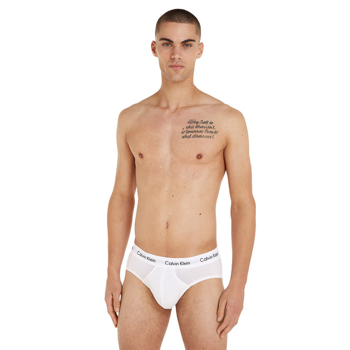 Cotton Stretch 3-Pack Briefs Black/White/Grey-Calvin Klein-UNDERU