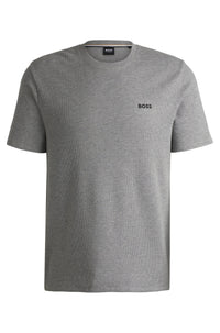 Boss waffle texture t-shirt, grey