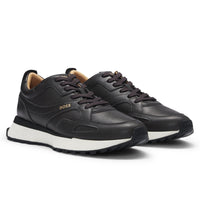 BOSS mens running trainers in dark grey