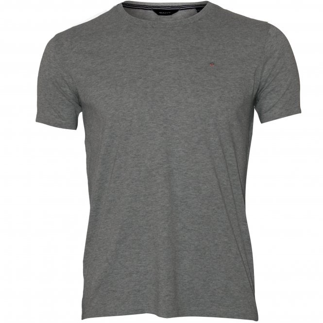 Gant Original Solid Boys T-Shirt, Grey | Gant boys t-shirts | UnderU