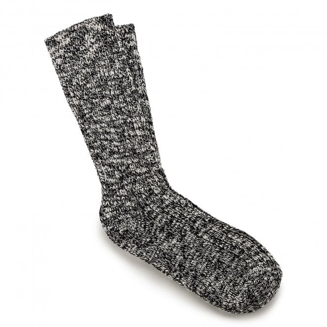 Cotton Slub Boot Socks, Black/grey-Birkenstock-UNDERU