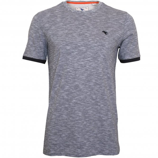 Crew-Neck T-Shirt, Navy Melange-Ted Baker-UNDERU