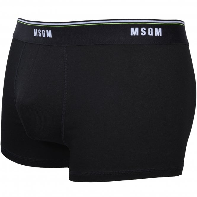 Classic Logo Boxer Trunk, Black-MSGM-UNDERU