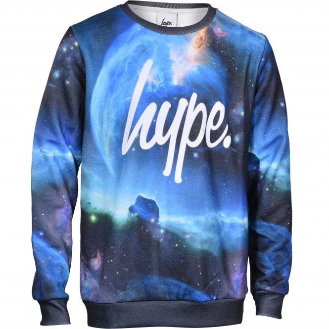 Hype-Boys Galactic Boom Sweatshirt, Blue/multi-UNDERU