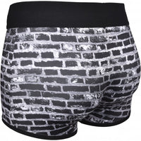 Monochrome Bricks Boxer Trunk, Black/white-M:R Underwear-UNDERU